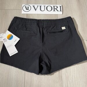 ‼️SOLD‼️ NEW! VUORI Vintage Ripstop Shorts in Charcoal Raw Hem
